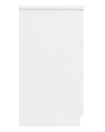 Sorrento High Gloss Assembled 3 Drawer Bedside Table