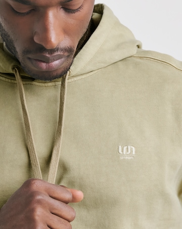 Union Garment Dyed Relaxed Fit Hoodie- Dark Stone