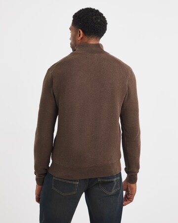 Polo Ralph Lauren 1/4 Zip Jumper - Brown Heather