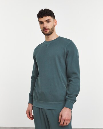 Waffle Crew Neck Sweatshirt