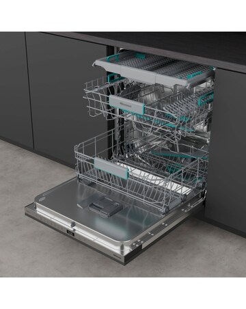 Hisense HV16CUK Fully Integrated Full Size Dishwasher 16 Place Settings Black