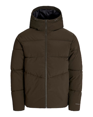 Jack & Jones Global Puffer Coat - Brown