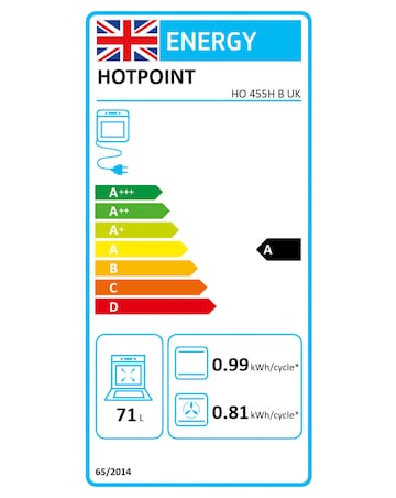 Hotpoint Class 2 HO455HBUK Built-In Electric Single Oven w Steam Cleaning Black