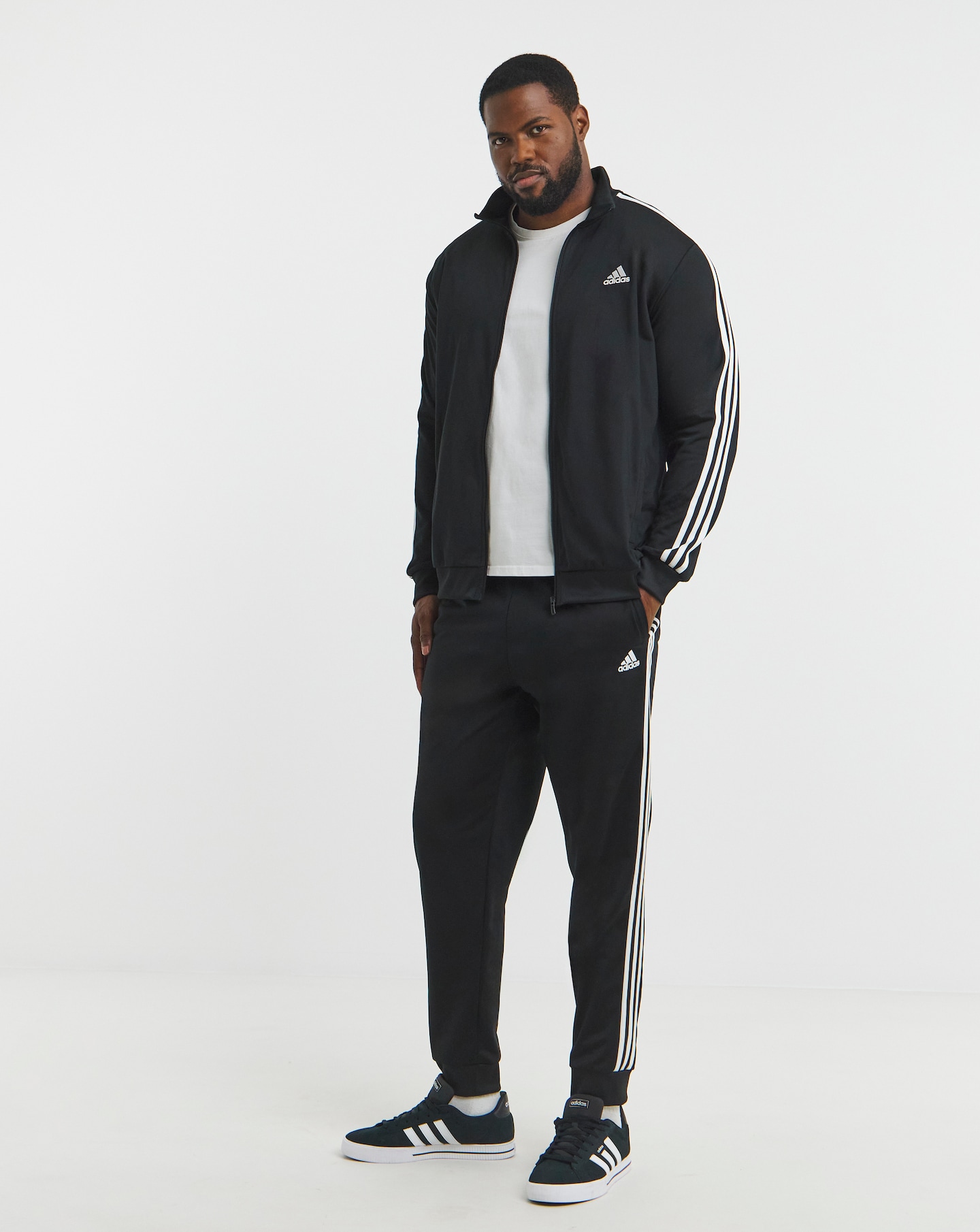 adidas 3 Stripes Tricot Tracksuit | Jacamo