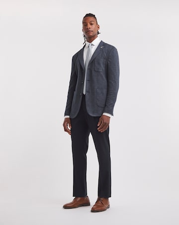 Check Knitted Suit Jacket Regular