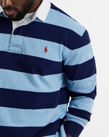 Polo Ralph Lauren Stripe Rugby Shirt - Navy/Blue