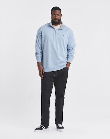 Polo Ralph Lauren 1/4 Zip Sweat Top - Light Blue