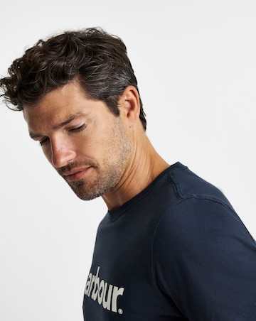 Barbour Short Sleeve Logo T-Shirt - Navy