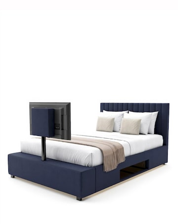 XR Living Maisie Fabric LED TV Ottoman Bed