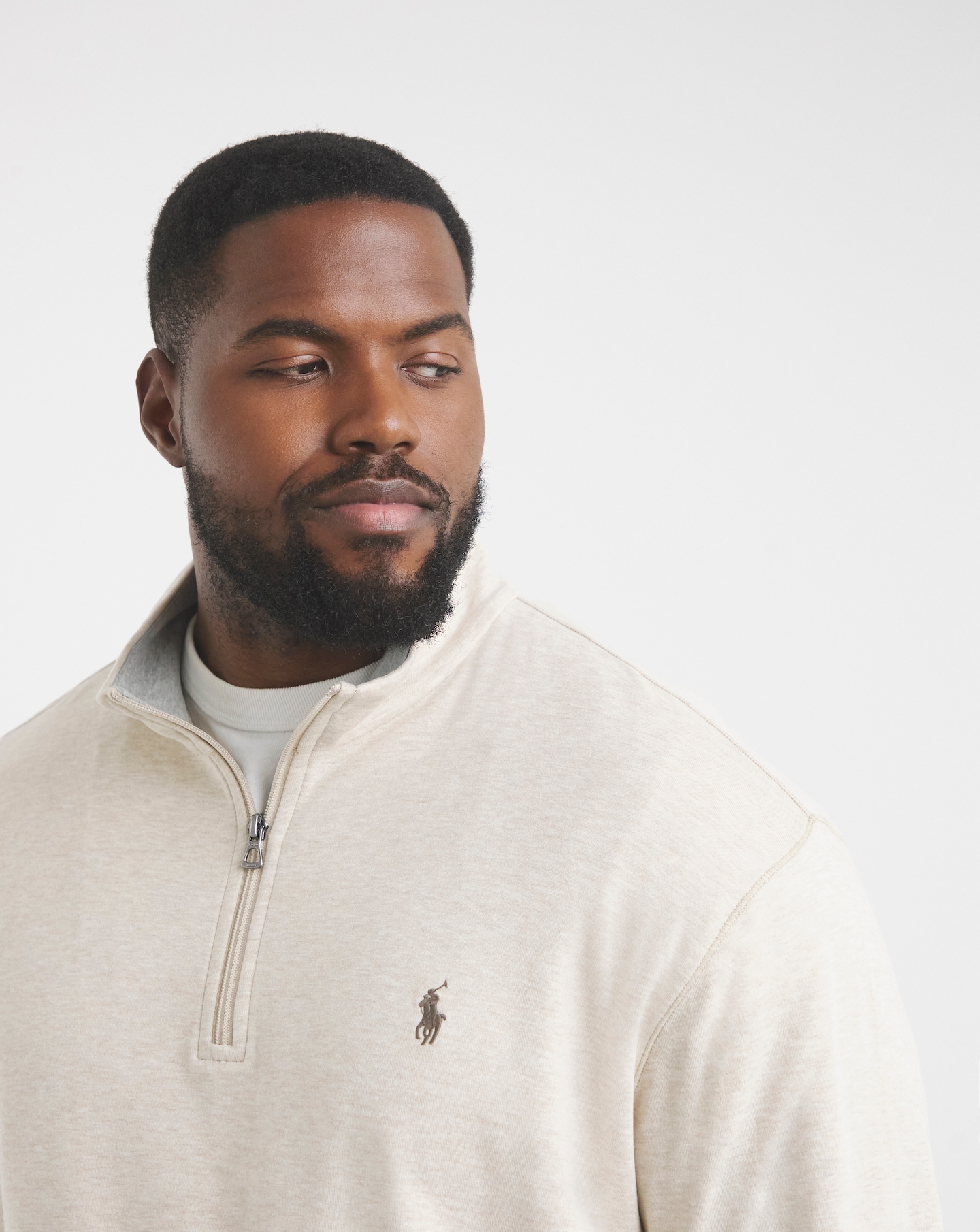 POLO RALPH LAUREN ベージュ ジップアップジャケット POLO RALPH LAUREN(ポロラルフローレン) 90's One-pointed Logo