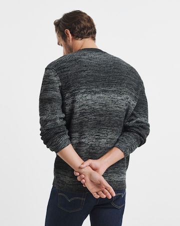 Relaxed Ombre Crew Neck Sweater