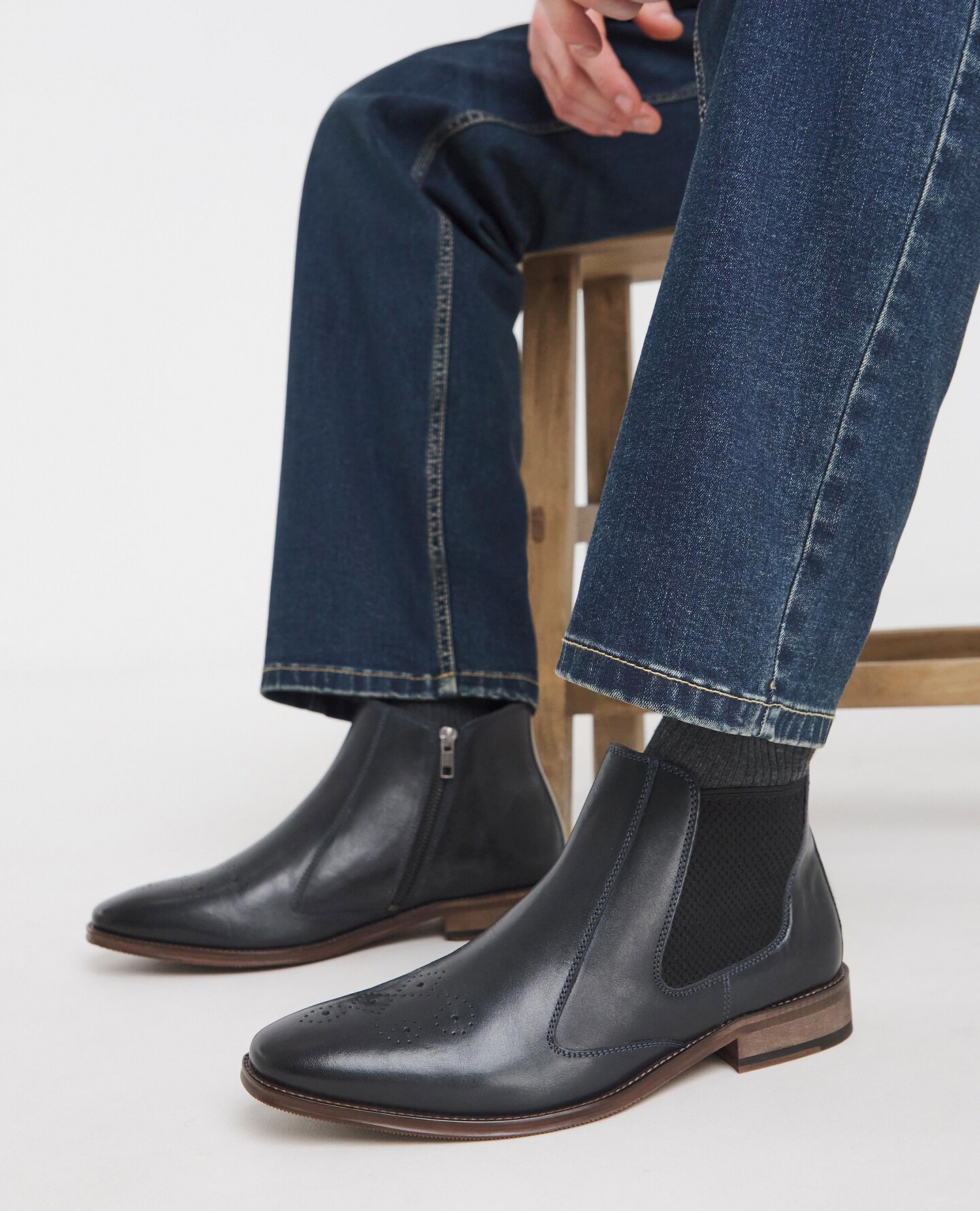 Joe Browns Leather Chelsea Wide Fit Boot pictured