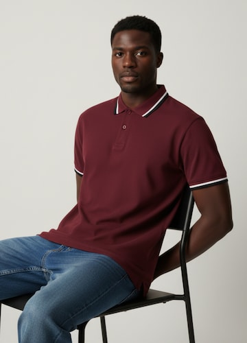 Tipped Pique Polo Long