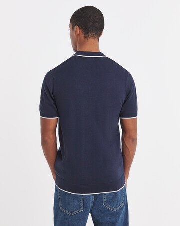 Tipped Knitted Short Sleeve Polo