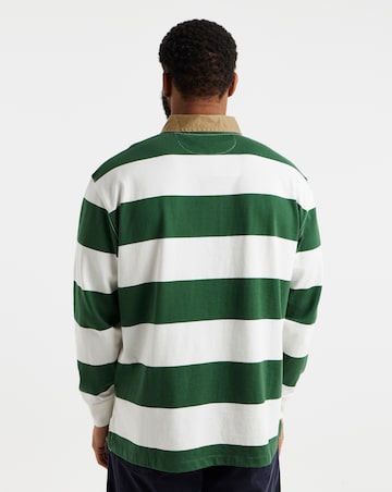 Polo Ralph Lauren Long Sleeve Stripe Rugby - Green/Cream