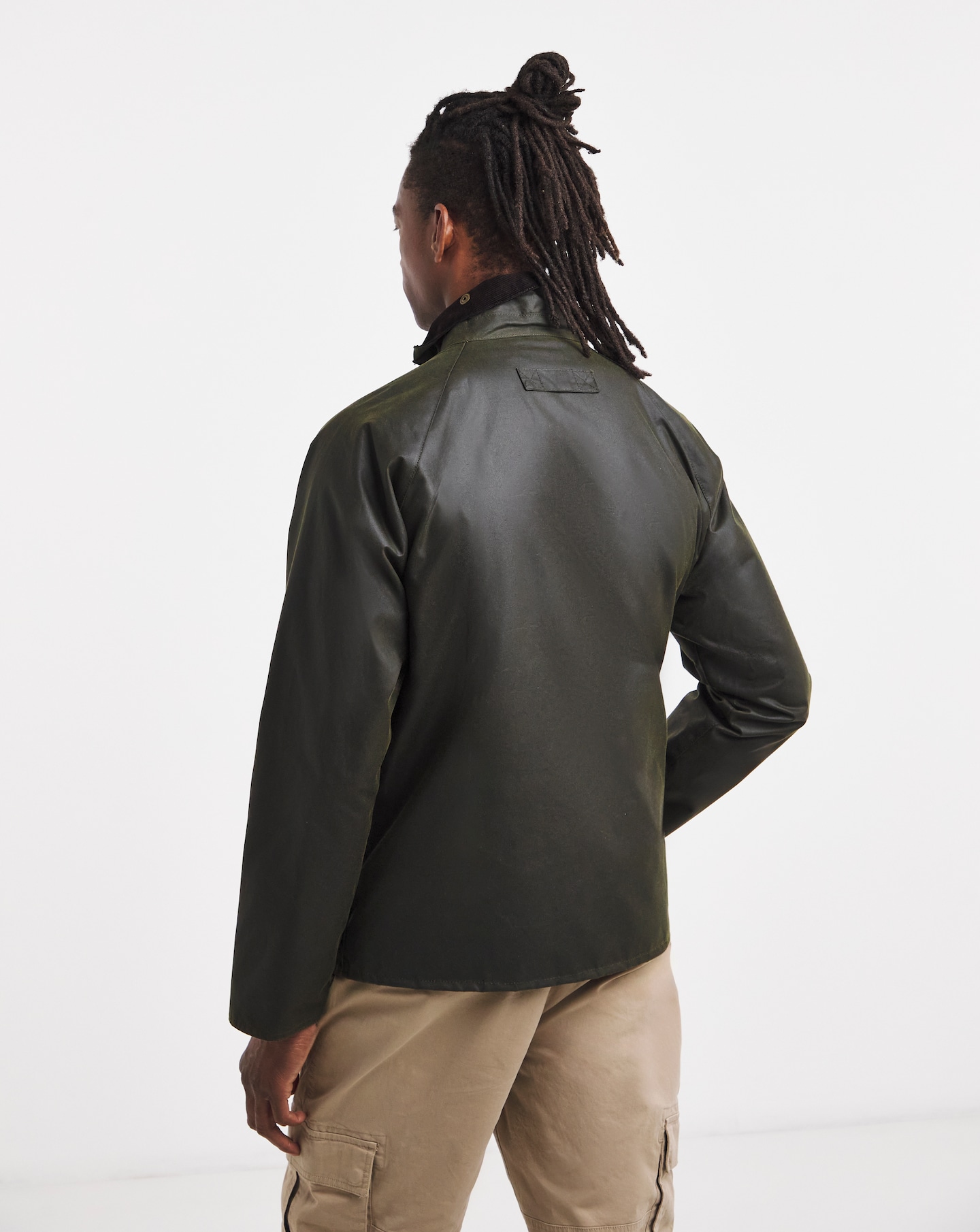 Barbour Re-Engineered Blackett Spey Wax Jacket - Olive | Jacamo