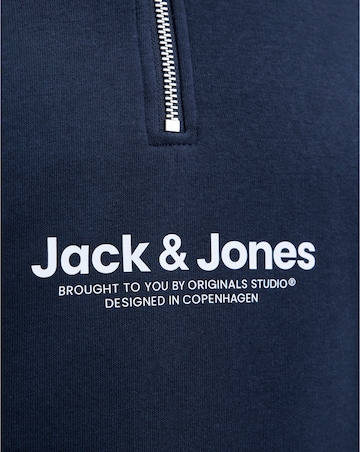 Jack & Jones Versterbro Logo 1/4 Zip Sweat & Jogger - Navy