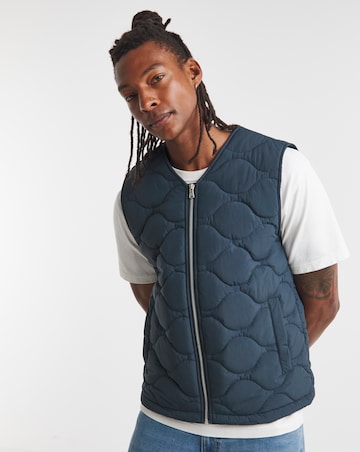 Onion Quilt Zip Through Gilet