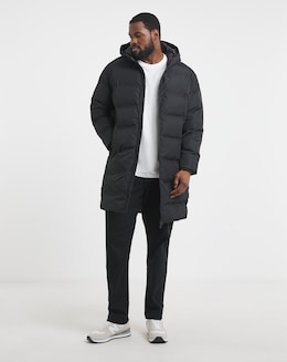 Jack &amp; Jones Soho Longline Puffer Coat - Black