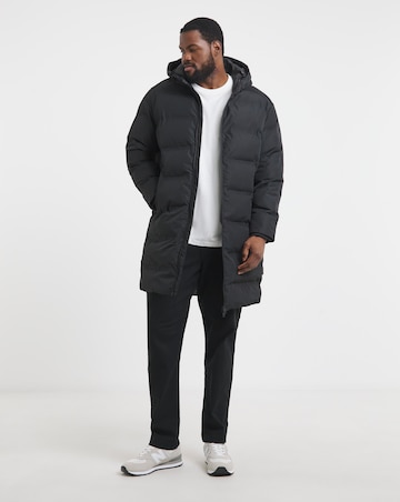 Jack & Jones Soho Longline Puffer Coat - Black
