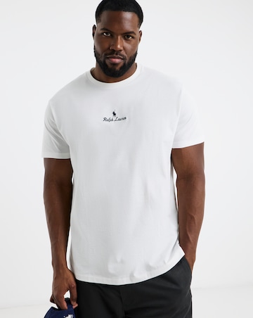 Polo Ralph Lauren Short Sleeve Script Logo T-Shirt - Ecru