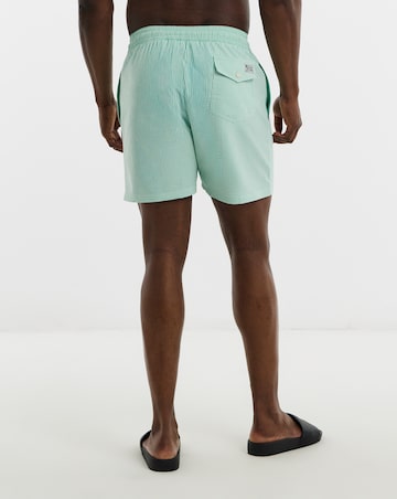Polo Ralph Lauren Seersucker Swimshort - Green/White
