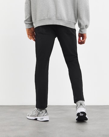 Tapered Fit Stretch Jeans Blackwash