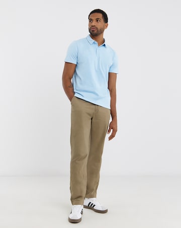 Marl Jersey Polo Shirt Long