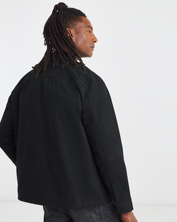 BOSS Zip Through Overshirt - Black