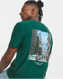 Tommy Hilfiger Back Print Graphic T-Shirt - Green