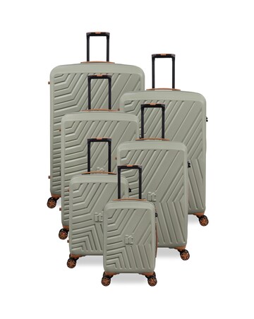 IT Luggage Convertible 6pc Suitcase Set with Removable Wheels