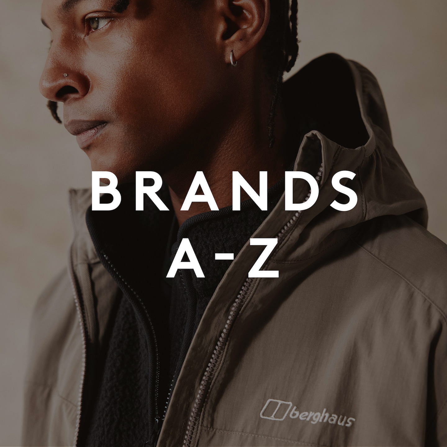 Brands A-Z. Model wears Berghaus Berghaus Ghlas 3.0 Softshell Jacket