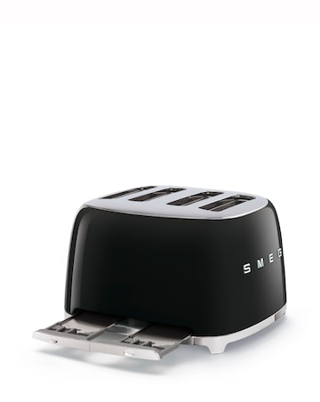 Smeg Kettle and 4 Slice Toaster Black