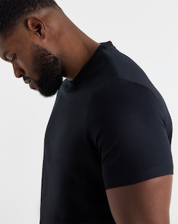 Premium 100% Mercerised T-Shirt- Black