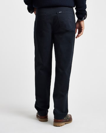 Barbour Washed Stretch Twill Regular Trouser - Navy