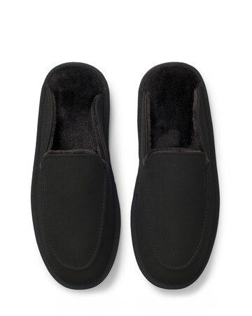 BOSS Lined Muled Slipper - Black