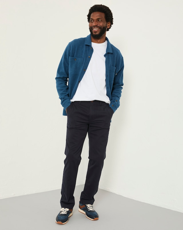 FatFace Modern Coastal Chino Trousers - Navy