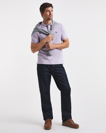 Barbour Short Sleeve Lighweight Sports Polo - Purple