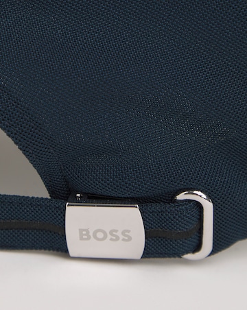 BOSS Large Embroided Logo Blue Cap