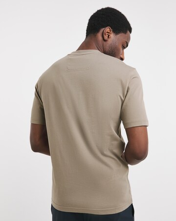 BOSS Short Sleeve Drop Needle Logo T-Shirt - Light Khaki