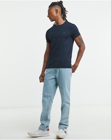 Tommy Hilfiger Short Sleeve Classic Slim Stretch T-Shirt - Navy
