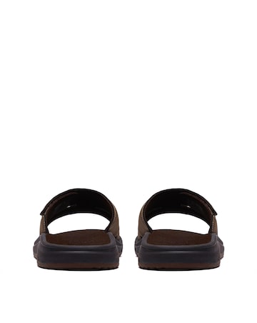 Clarks Brinkley Slide Sandals - Dark Brown