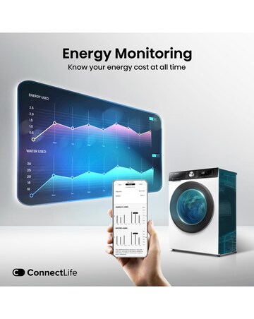 Hisense 3S Series WF3S8043BW WiFi-enabled 8kg 1400 Spin Washing Machine - White