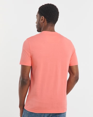 BOSS Short Sleeve Print Logo T-Shirt - Coral