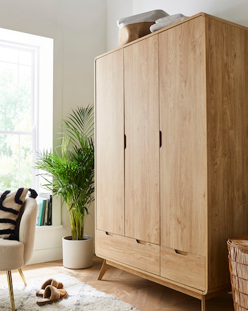 Oslo 3 Door 2 Drawer Wardrobe