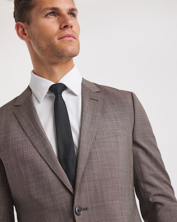 BOSS Beige Wool Mix Suit Jacket
