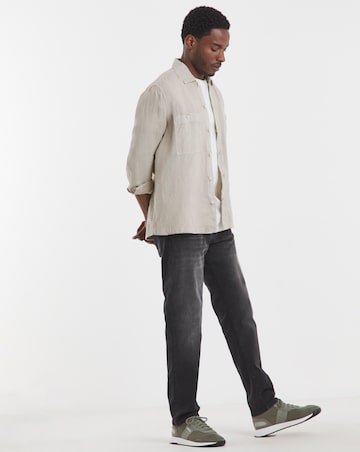 BOSS Linen Overshirt - Beige