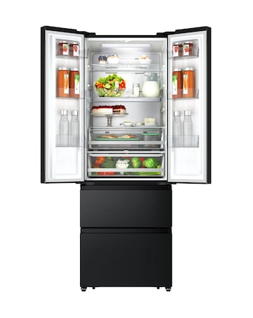 Hisense PureFlat RF632N4AFE2 Total No Frost American Fridge Freezer Black