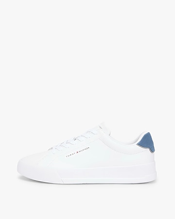 Tommy Hilfiger Leather Court - White/Blue