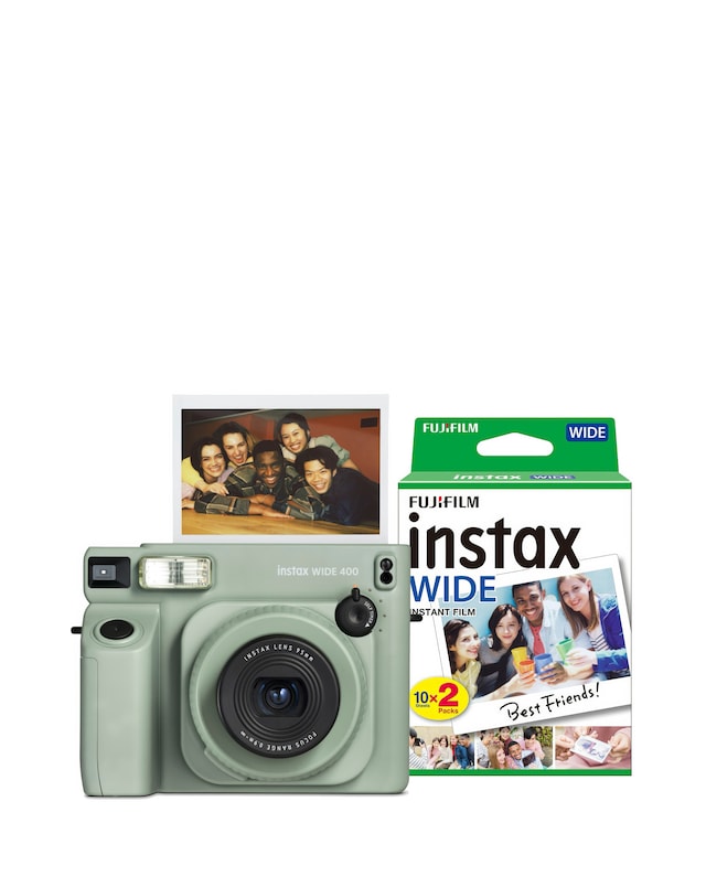 Fujifilm Instax Wide 400 EX D Instant Camera & 20 Shot Pack